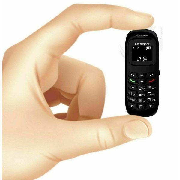 Bluetooth Mini Mobiltelefon Olåst GSM Dialer BM70 hörlurar