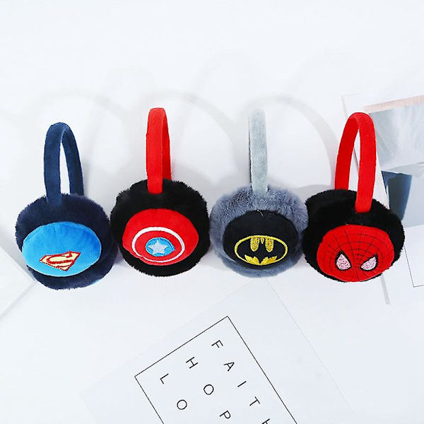 Lämpimät Söpöt Sarjakuva Pehmo Lasten Paksunnetut Korvaläpät Batman