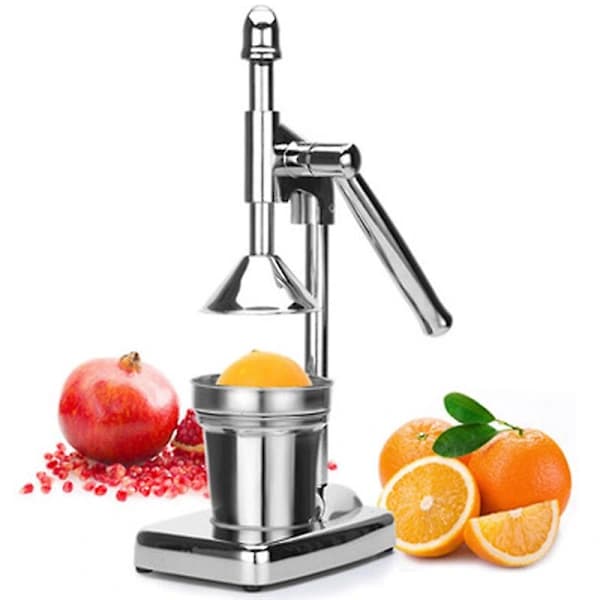 [LCS] Manual Press Stainless Steel Fruit Juicer Handheld Vegetable Fruit Orange Juicer Blender Making Cup-FX-