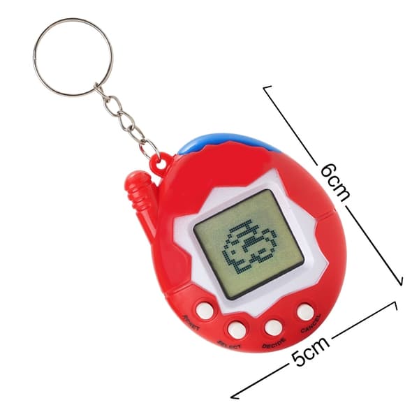 [LCS] 2-pak Tamagotchi Virtual Pet Nøglering - Retro LCD digitalt spil til børn, Mini elektronisk legetøjsgave 2 pack random color