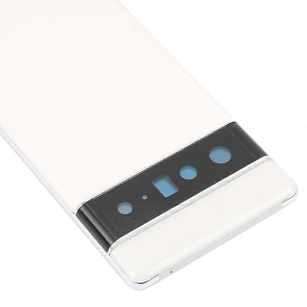 [LCS]Til Google Pixel 6 Pro 5G OEM Bagbatteridæksel+Midterpladerammeudskiftning-Hvid Multicolor White