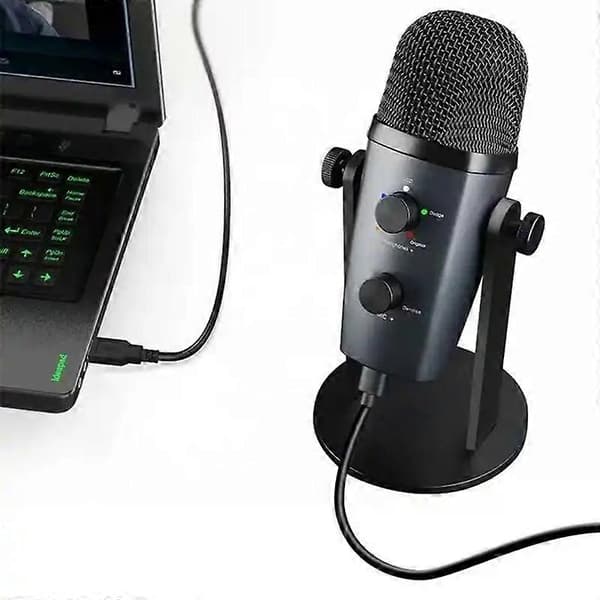 [LCS]JMARY MC-PW10 Profesjonell USB-kondensatormikrofon med 4 lydmoduser for skrivebord