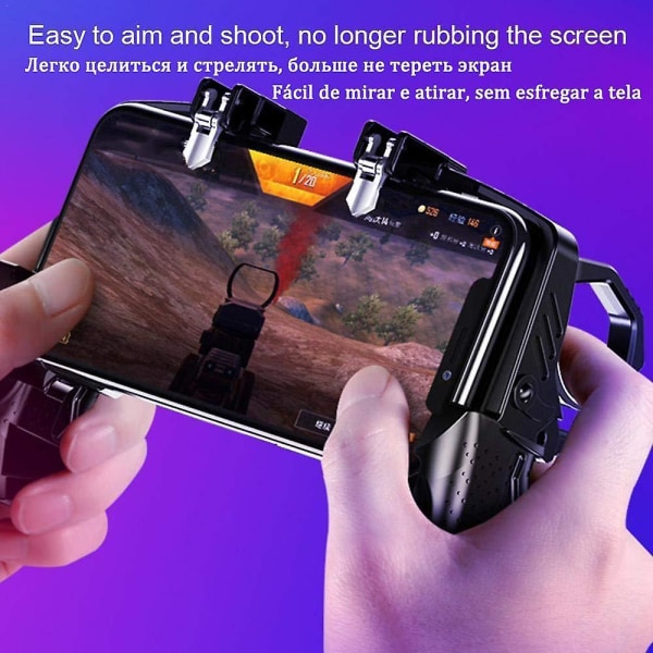 Kontrollkontroll för telefon gamepad joystick android iphone trigger free fire mobil spel pad pupg hand mobiltelefon spel