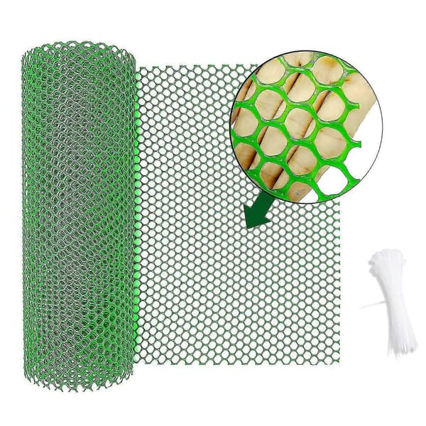 Sekskantet hegnstråd 500gsm lavtryks ABS-plastik hønsenet DIY-net Black
