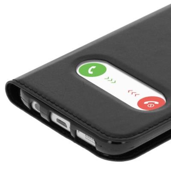 Samsung Galaxy S7 Dual Windows Case Cover - Sort - Fuld Beskyttelse