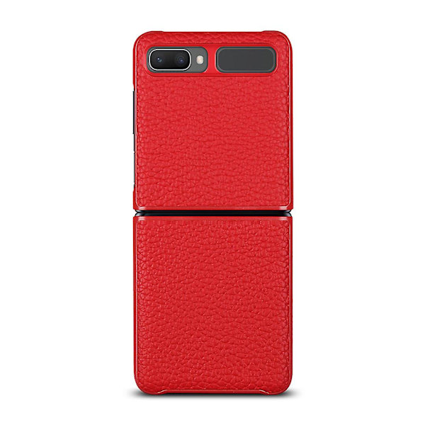 Læder Etui til Samsung Galaxy Z Flip 3 5g Smartphone Red
