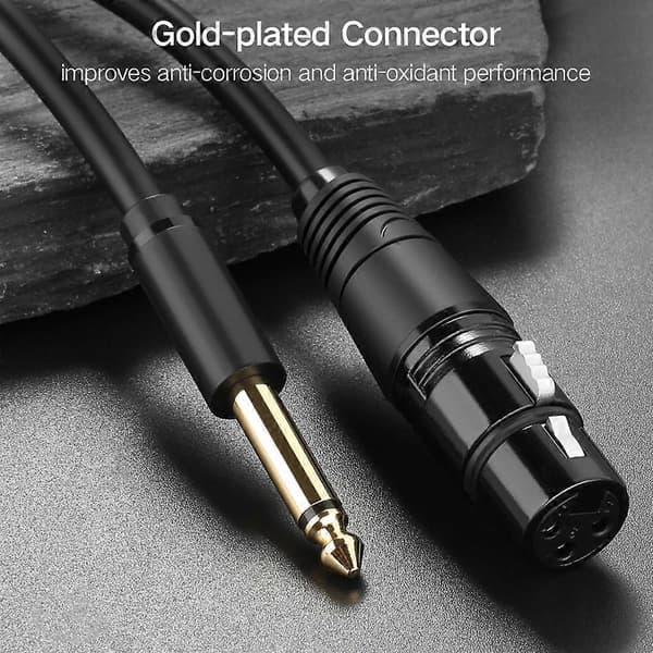 [LCS]UGREEN 1m 6.35mm TRS han til Cannon XLR hun lydkabel til mikrofonhøjttalere lydkonsoller Am