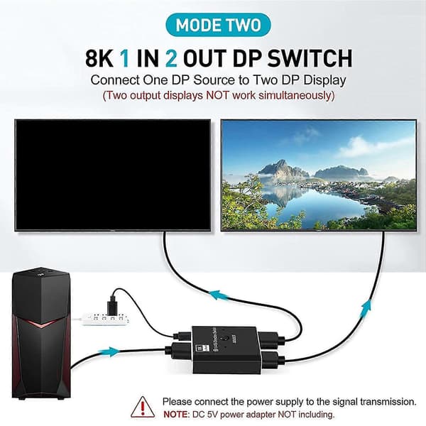 [LCS]Displayport1.4 Switch 8k Displayport Toveis Splitter Switch Displayport Sqm 2x1 1x2 Display-