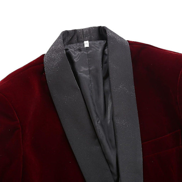 Herr Höst Vinter Sammet Fritidsdräkt Jacka Blazer