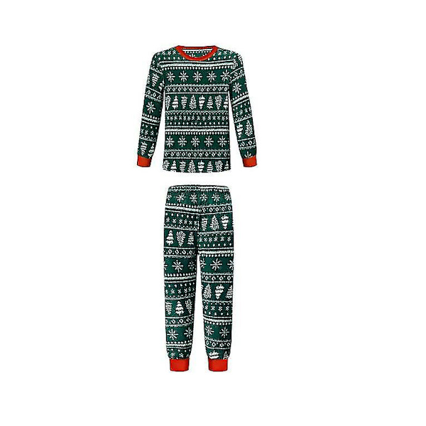 Jul Familj Julgran Tryck Pyjamas Matchande Set Kids 7T