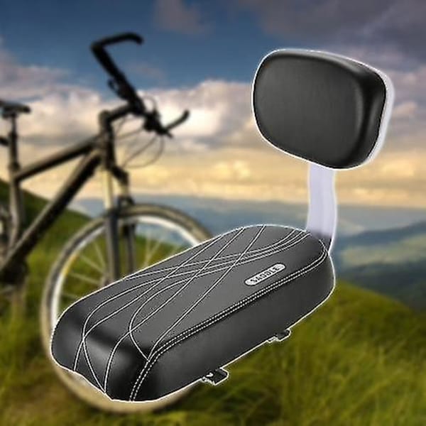 Cykelbaksäte Cykel PU Läder Bakre Pakethållare Kudde Barnsäte
