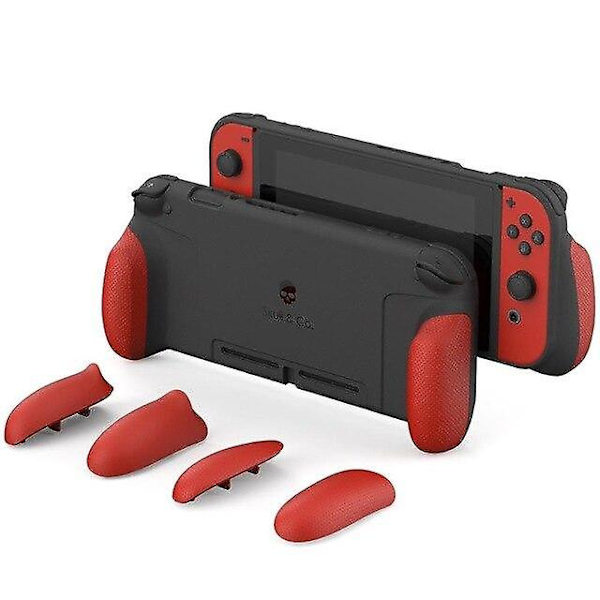 Skal för Nintendo Switch, speltillbehör, skyddande hölje, joycon, greppkit, Nindendo NS-konsol Red
