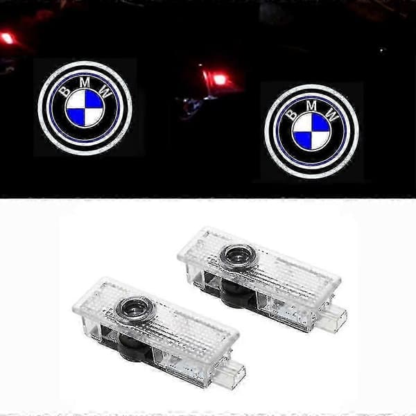 [LCS] Til BMW-køretøjer 2x LED Dør Logo Projektorlys med Tilpasselig Belysning Biltilbehør Style 3