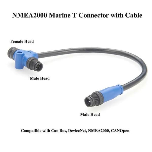 NMEA 2000 N2k Marine T-stik Kabel IP67 M12 5-benet Han til Hun Backbone Drop Tee Splitter Kabel til Garmin