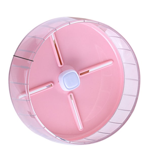 Tyst Hamsterhjul - Leksaker för Smådjur - Hamsterbur - 20cm/7.9in Rosa 0.6