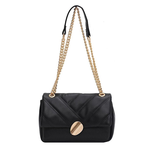 PU Läder Små Crossbody Väskor för Kvinnor Dam Designer Handväskor Axelremsväska Enkel Väska Dam Handväska