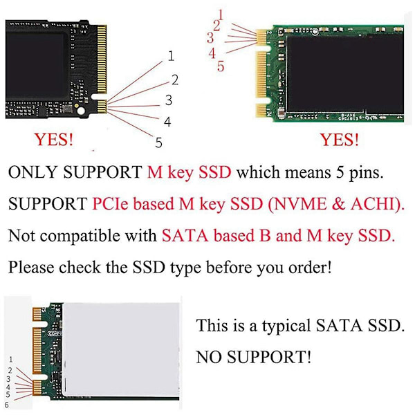 M.2 NVME MacBook SSD-konverteradapter för uppgraderad MacBook Air Pro Retina mitten av 2013-2017, AHCI SSD-uppgraderingskit