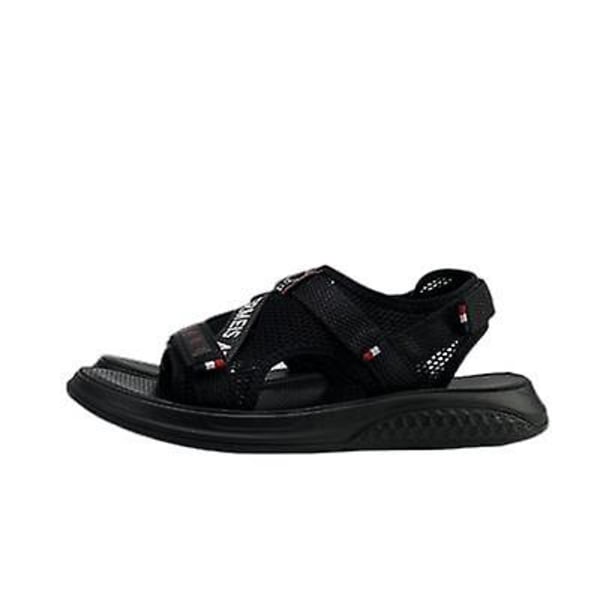 Andas Casual Sandaler Trendiga herr matchande strandskor Black 40