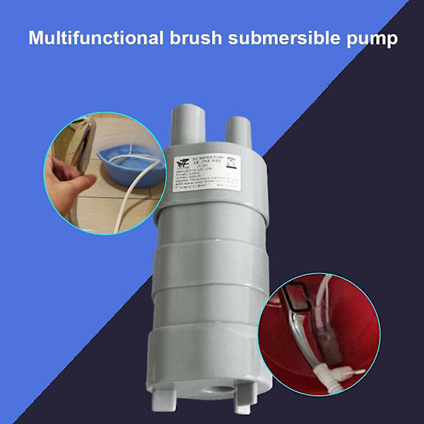 12V Vattenpump Dränkbar Husvagn Husbil Högt Flöde Ersätter Valpump