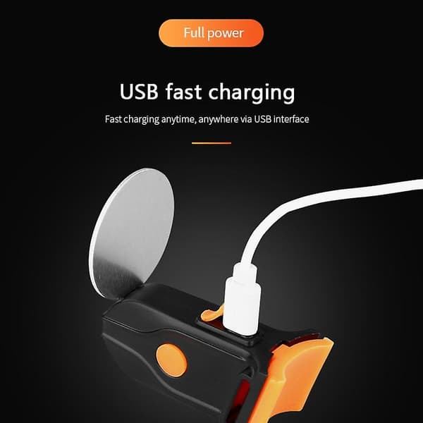 Sykkelbaklys med flere lysmoduser USB-lading LED MTB Landeveissykkel Blinkende Baklys D