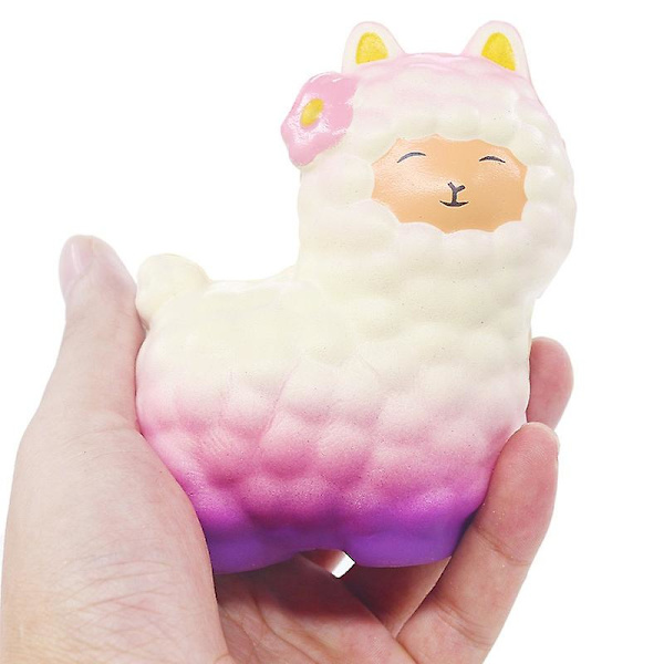 Antistress Får Alpaca Squishy Super Långsam Stigande Doftande Stressreducerande Leksaker