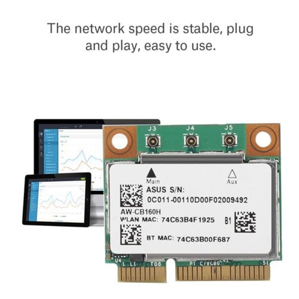 R¨¦seau Broadcom BCM94360HMB Azurewave AW-CB160H 1300Mbps 802.