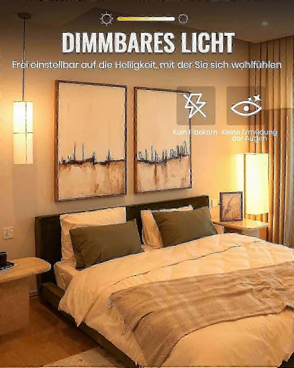 2-pakning 200W E27 dimbare JDD Edison-pærer, varmhvit 2800K, 2820 lumen
