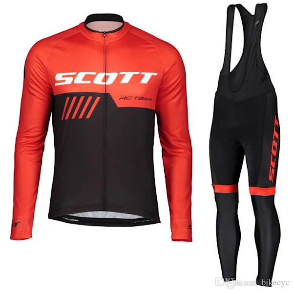 SCOTT 2023 mountainbike herre langærmet dragt cykeltøj åndbart MTB cykeltøj jersey ciclismo cykelsæt 18 4XL cycling set 18