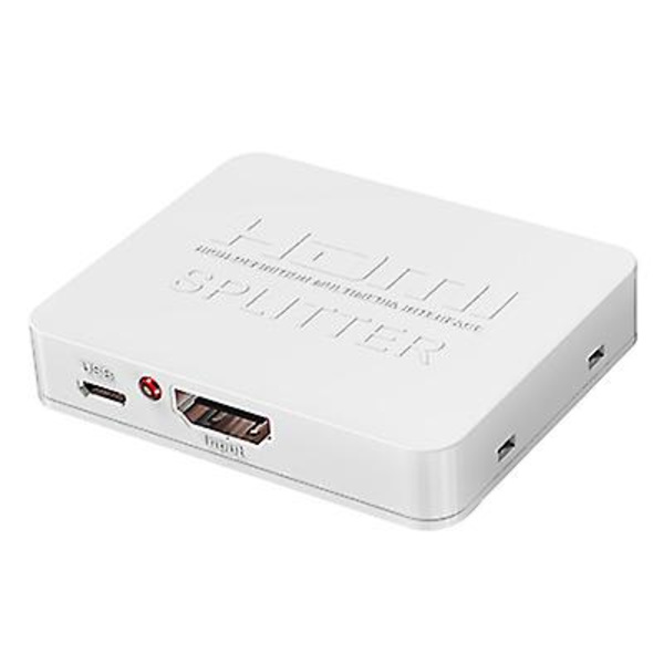 Mini HDMI -jakaja 1 sisään 2 ulos, 4K*2K video näytöllä white