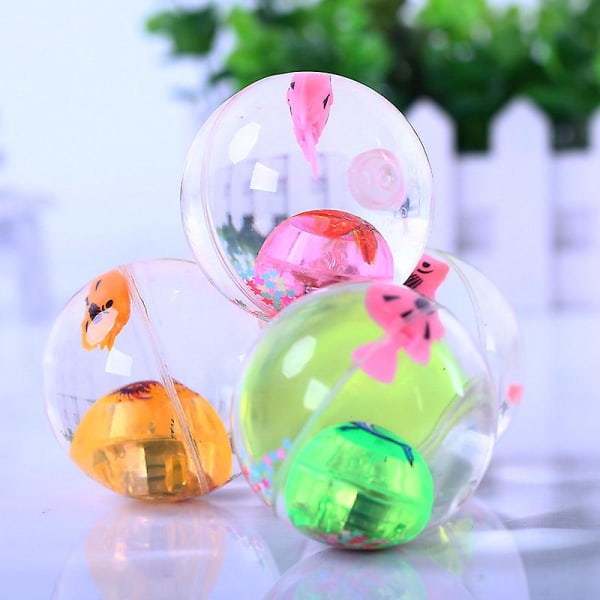 Blinkande självlysande boll Gummi Studsboll Anti Stress Present Roliga Fidget Toys för barn