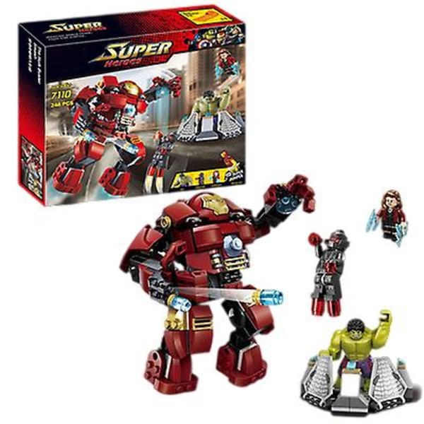 Avengers Minifigur Järnbas Mecha Man Pedagogisk Leksaksmodell