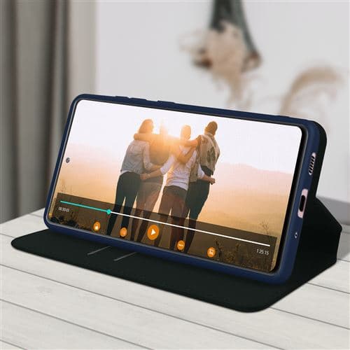 [LCS]Fodral kompatibelt med Samsung Galaxy S20 FE Folio Plånboksfunktion Stativ Blå