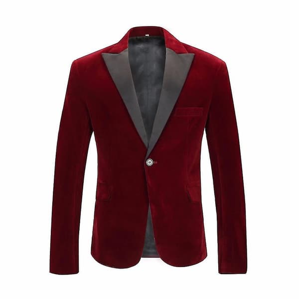 [LCS] Herre høst vinter fløyel fritidsdressjakke blazer