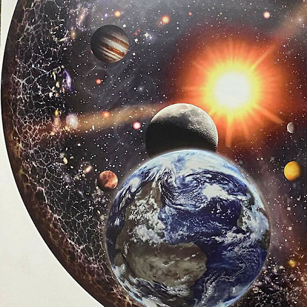 1000 Bitar Runt Pussel Universum Solsystem Planet Barn Vuxen Spel Leksak Mercury