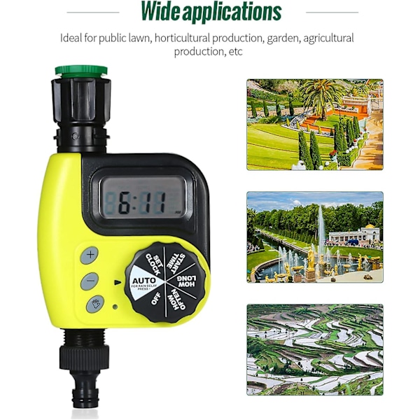 [LCS] Automatisk vanningsur Programmerbar digital slangekran-timer Smart sprinkler-vanning