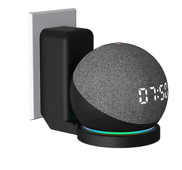 [LCS] Echo Dot 4. sukupolven kaiutinteline seinäkiinnike ripustin pidike Black