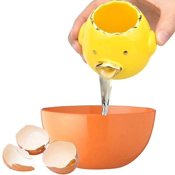 Eggeplommeseparator Keramisk Eggeplomme Hvite Separator Søt Eggeplommeseparator Tegneserie Søt Automatisk Red Upgrade