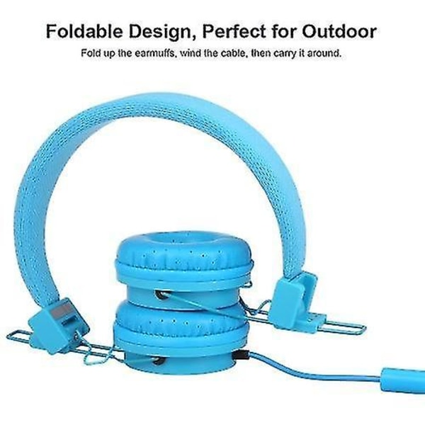 EP05 Bærbar Foldbar Kablet On-ear Headset med Mikrofon
