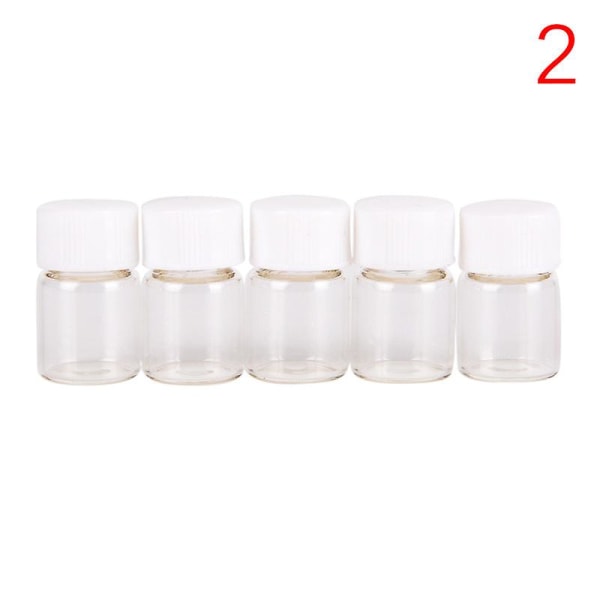 5 stk. 2 ml Mini Amber Glasflaske 3
