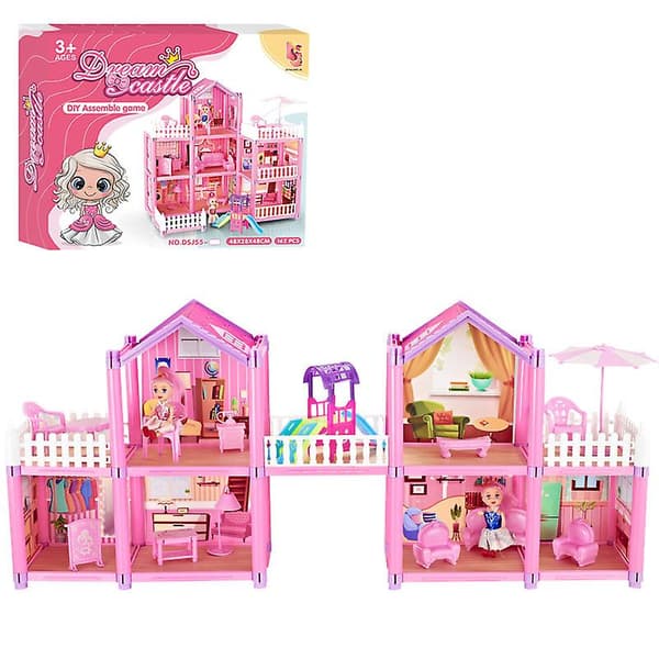 [LCS] Flickor Prinsesslott Byggleksaker, Byggsats 149PCS