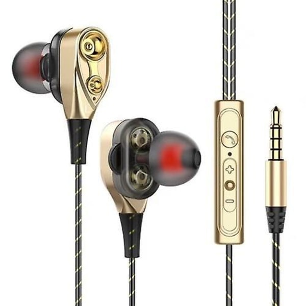 Dual-Dynamic 3,5 mm Noise Isolation Sport In-ear hörlurar