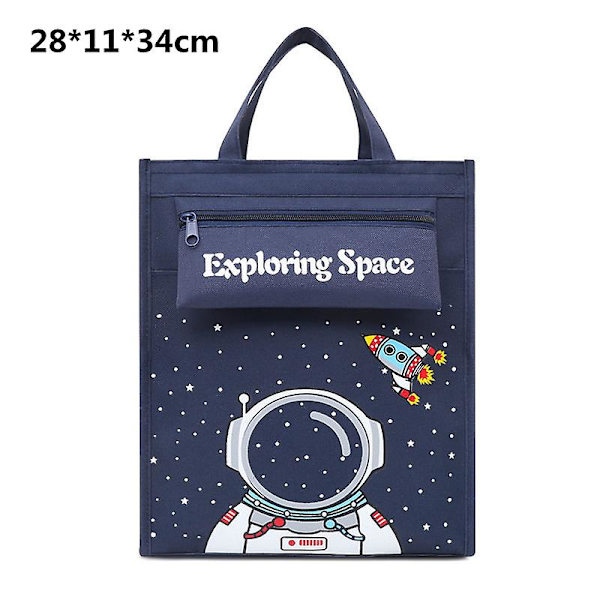 Cram Bag Koreansk Version Grundskoleelevers Handväska Canvas Barns Konstväska Barns Mellanstadieelevers Dokument Cram Bag Handväska