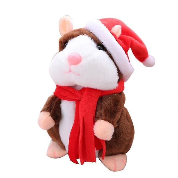 [LCS]Festival Talking Hamster Electronic Plush, Music Speak Sound Record Hamster（18cm Talking