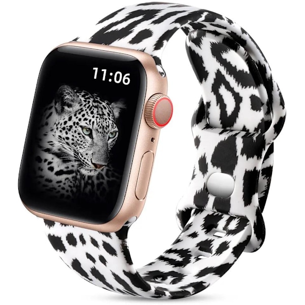 Apple Watch-kompatibelt armband Silikon COW 42/44/45 mm MultiColor s MultiColor