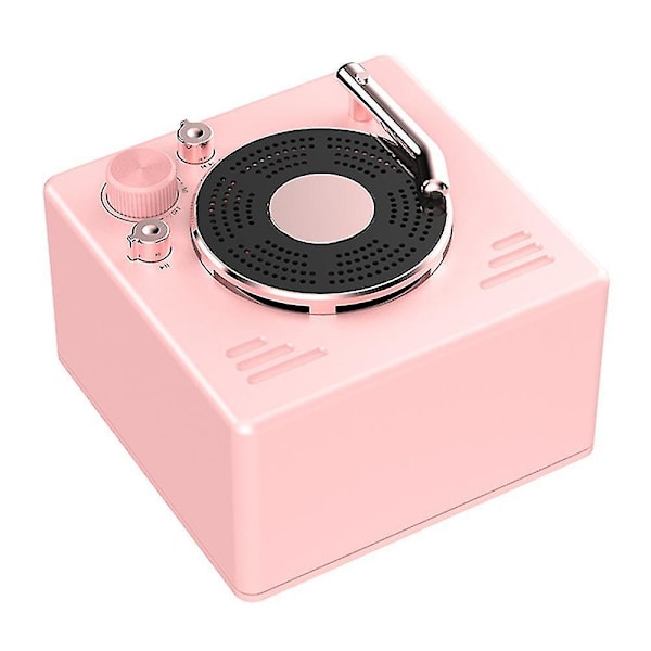 Mini Bluetooth-högtalare trådlös bärbar liten högtalare (Rosa)