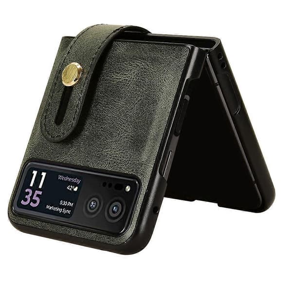 Läderfodral för Motorola Razr 40 Green