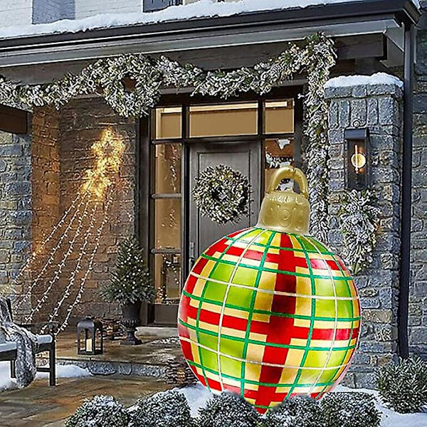 Stor Jul PVC Uppblåsbar Dekorerad Boll S1