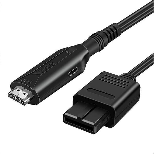 HD N64 til -kompatibel konverter HD-linkkabel Black