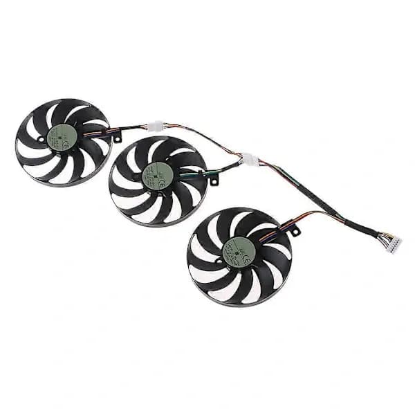 3 stk. 88 mm T129215SU 7-pin køleblæser til ROG STRIX RTX 2080 2080Ti 12V 0,5A