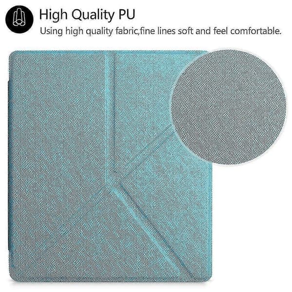 Shry Origami-etui til Kindle Oasis 2019, PU-læderstativ til Kindle Oasis 3, magnetisk foldbart beskyttelsesetui Black